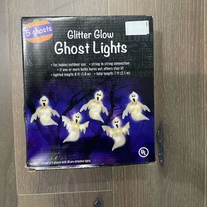 Glitter glow ghost light string lights. NWT 6ft